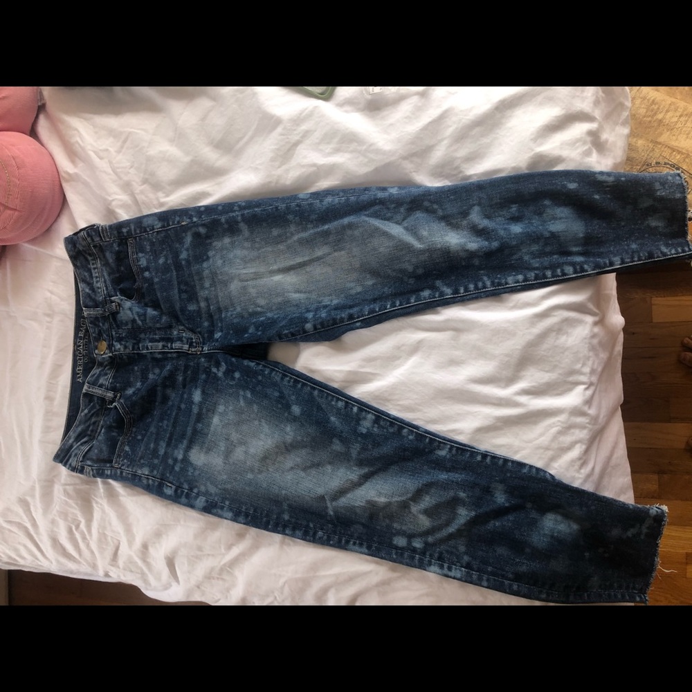 ACID SPLATTER WASH AE HIGH RISE JEANS - Picture 2 of 7